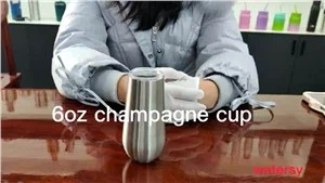 أكواب من الفولاذ المقاوم للصدأ مزدوجة الجدار 6 أوقية